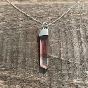 SOLD Tourmaline Crystal Pendant Necklace